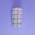 Lofted villainen väyläpuun mailansuoja Vintage Grey Fuchsia -kuosilla